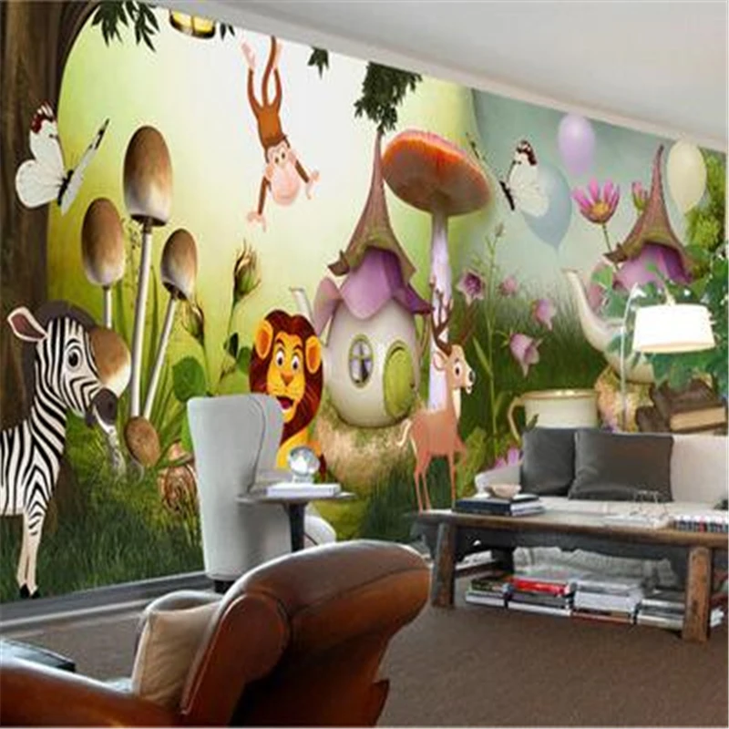 Пользовательские фотообои beibehang 3D стерео фрески для гостиной мультяшная детская