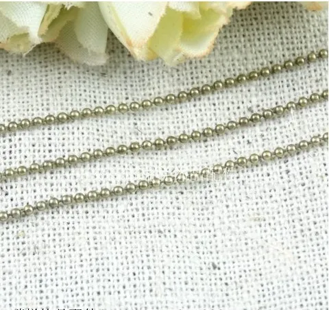2MM Gu Qing retro copper chain bead ball DIY jewelry accessories material 100 meter | Украшения и аксессуары
