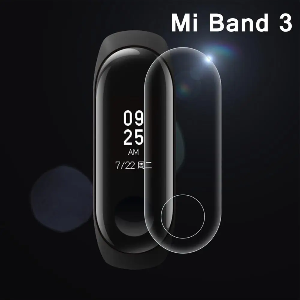 2 шт. Xio mi Band 4 3 Защитная пленка для экрана mi Band 4 Band 3 mi bans4 mi Band 3 HD ультратонкая мягкая пленка с защитой от царапин для Xiaomi mi Band 3 4 - Цвет: For Mi Band 3