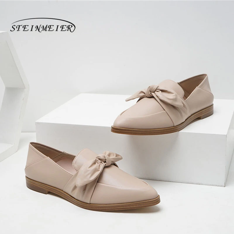 Женская летняя обувь на плоской подошве; женские кроссовки на плоской подошве с острым носком; женская повседневная обувь с бантом; Туфли-оксфорды для женщин