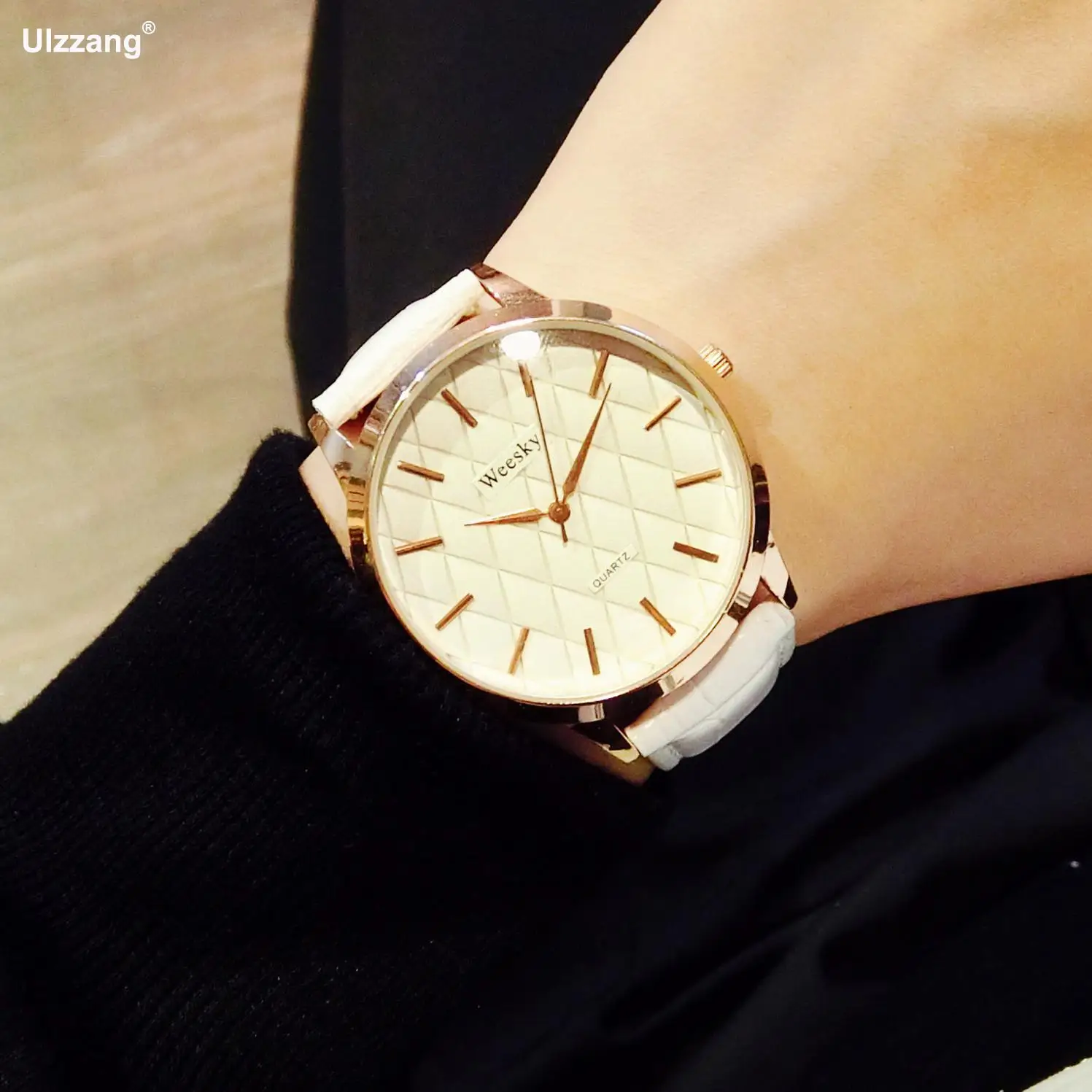 2018 новые классические черные коричневые белые кожаные кварцевые наручные часы