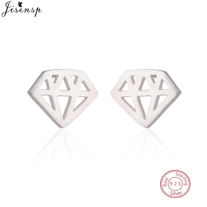 

Женские треугольные серьги-гвоздики из серебра 925 пробы