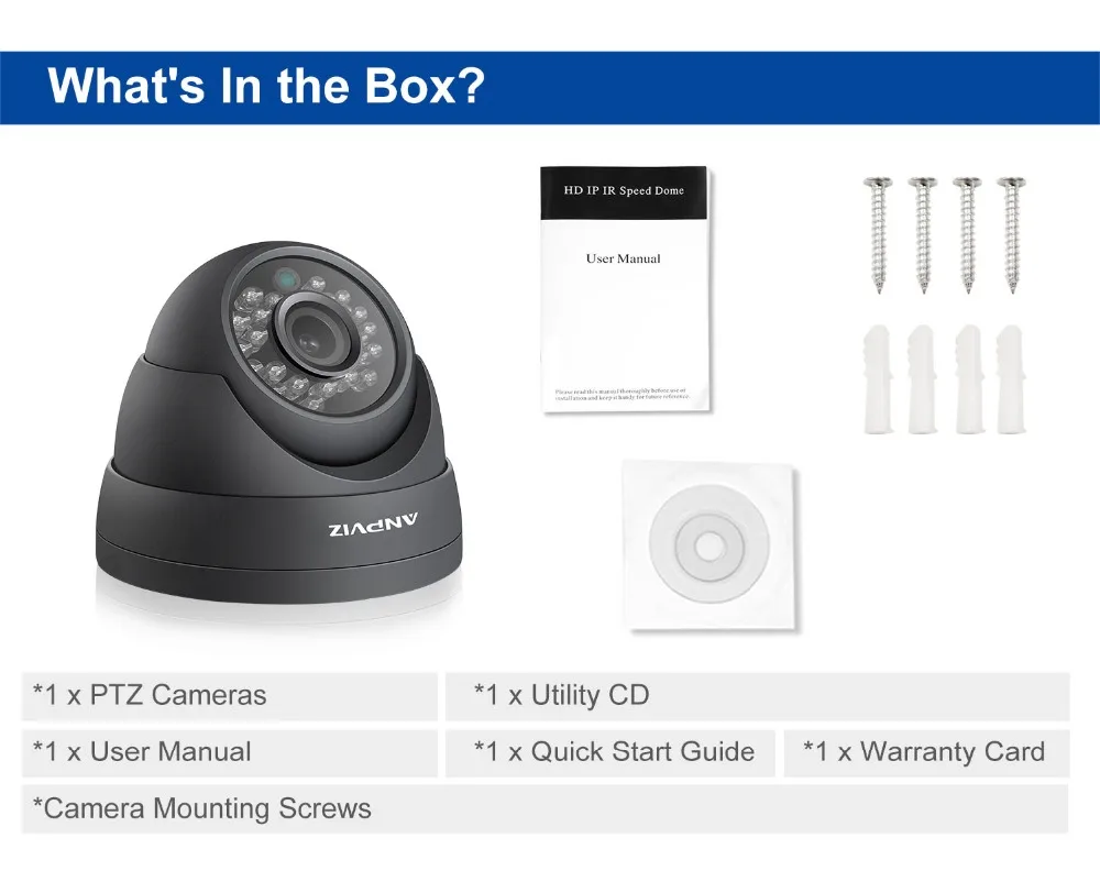Anpviz 1080 P башни PoE IP камера водонепроницаемая HD 2MP в помещении/на открытом воздухе