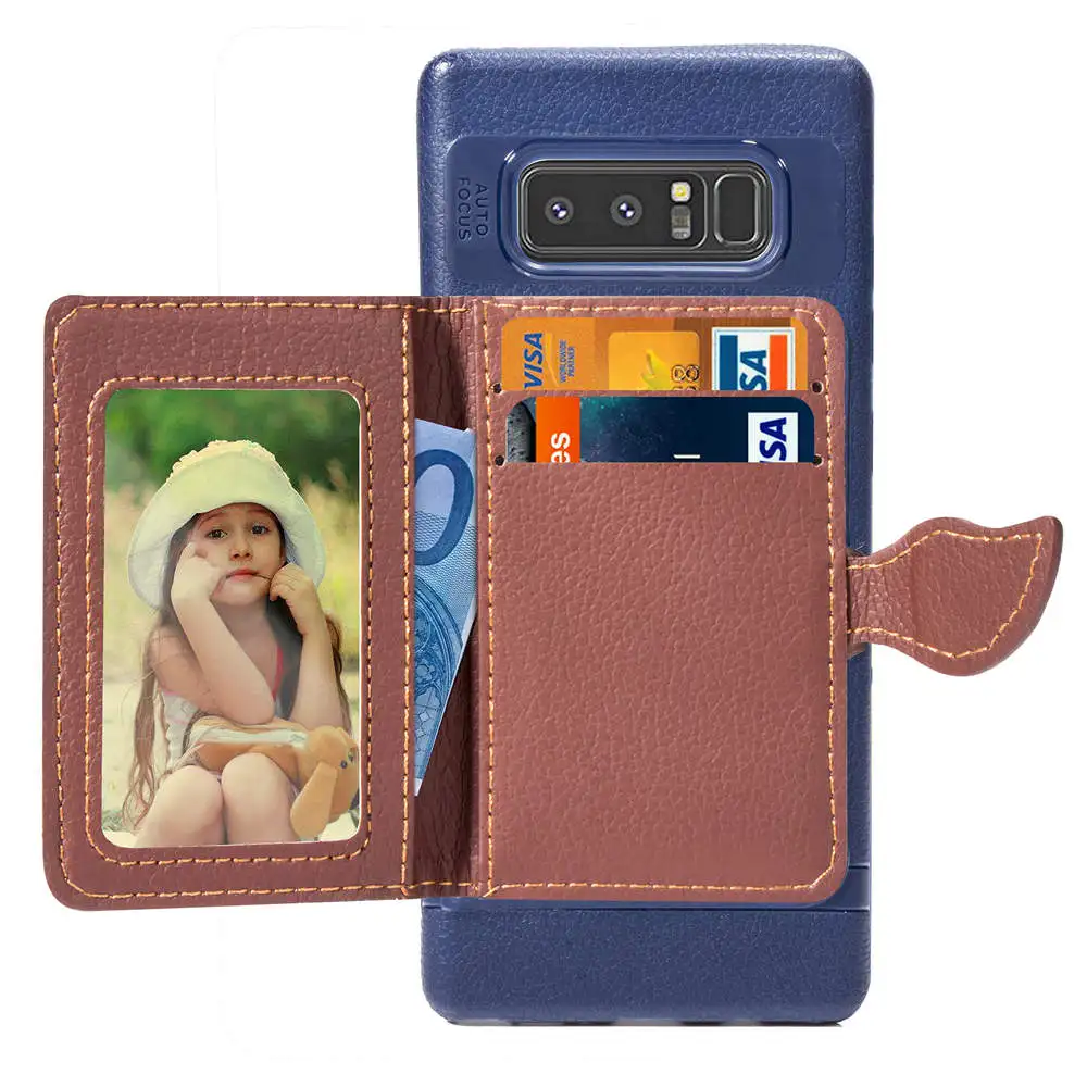 Винтаж листья простые из искусственной кожи чехол для samsung note8 note9 coque мульти с