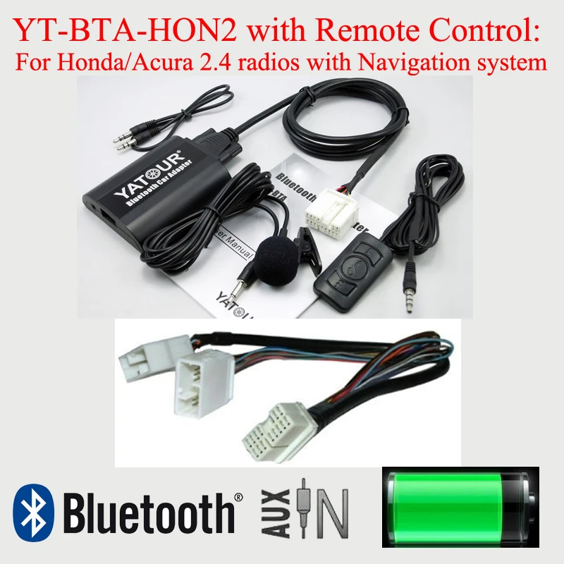 Yatour Bluetooth Автомобильный MP3 hands free Комплект для Acura Honda Accord Civic CRV Odyssey Pilot Fit Jazz S2000 Legend City