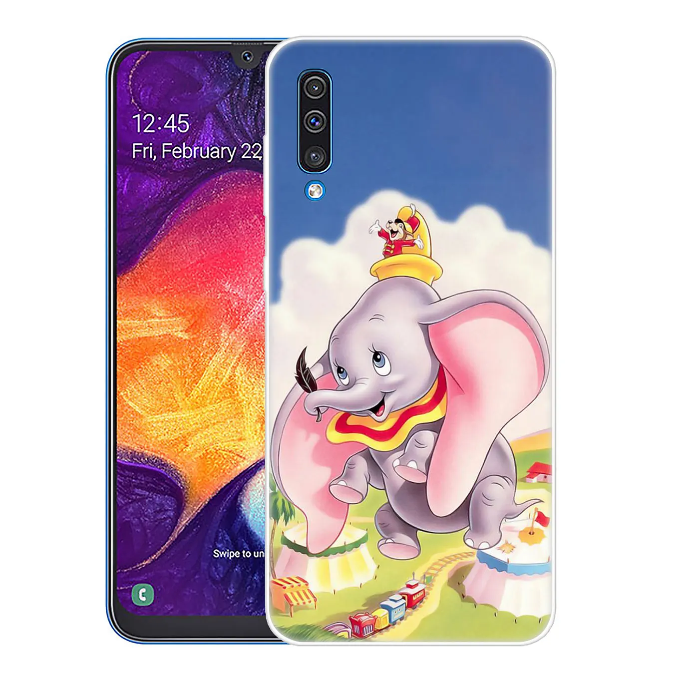 Твердый прозрачный чехол для телефона Lavaza Dumbo elephant Samsung Galaxy A10 A20 A30 A40 A50 A60 A70 M40 M30 M20