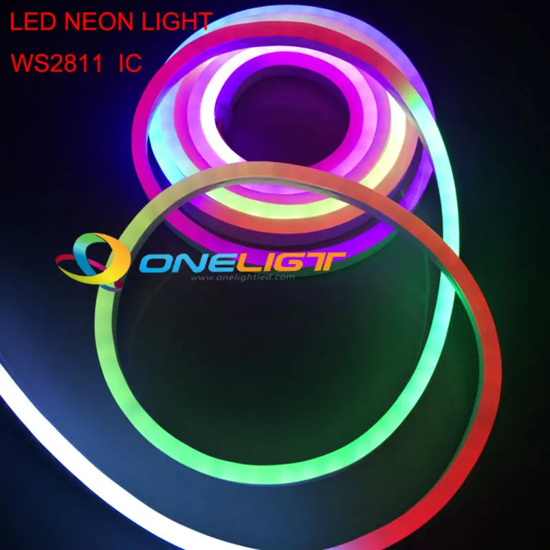 

20M 5050 Rainbow Led Strip 12V WS2811 IC Waterproof IP68 RGB flexible Led neon tube light rope for show party home decoration