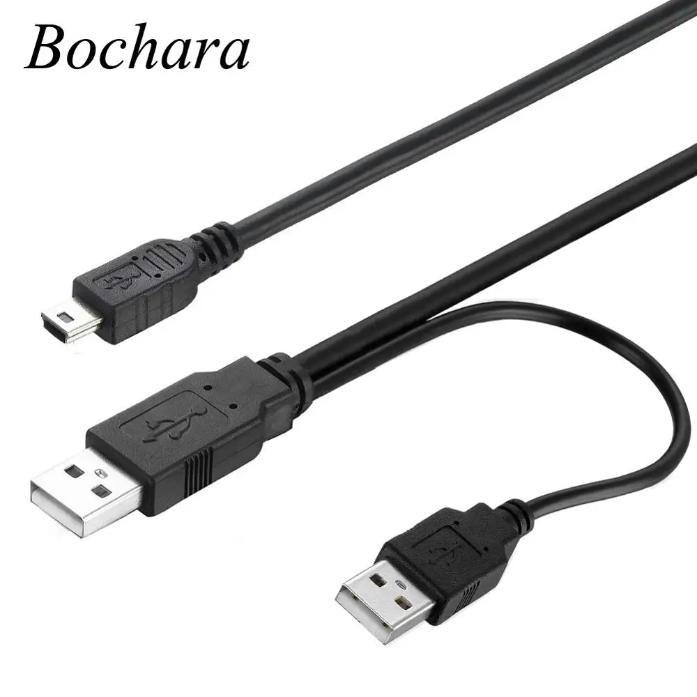 Bochara-Cable de datos 2 en 1 USB 2,0 tipo A macho A...