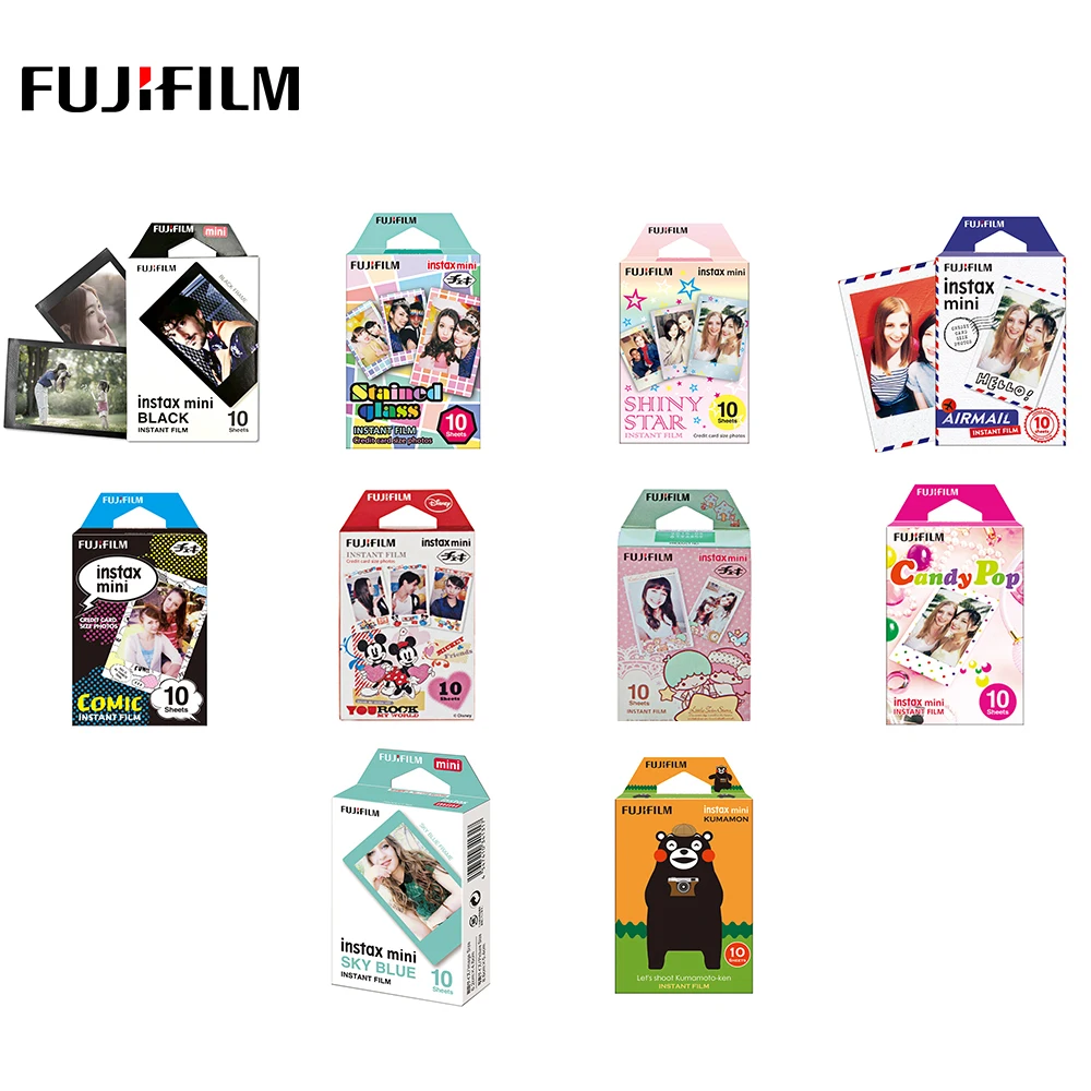 10 листов Fujifilm Instax Mini камера мгновенная пленка фотобумага для 9/8/7s/25/50s/70/90 SP 1/SP 2