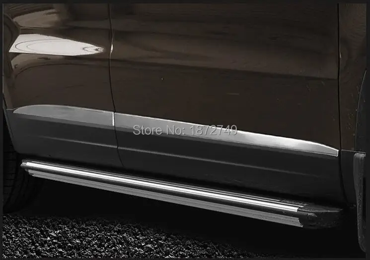 Стайлинга автомобилей Нержавеющая сталь боковой молдинг Накладка для Volkswagen Tiguan 2009 2010 2011 2012