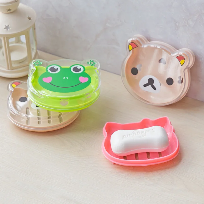 2018 Распродажа Милая лягушка медведь KT Kawaii Мультфильм дренаж для мыла коробочка