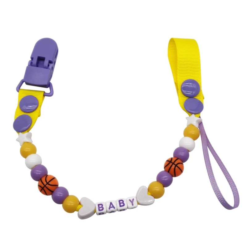 Детские младенческие силиконовые соски пустышки с безопасной бусины ABS Цепочка