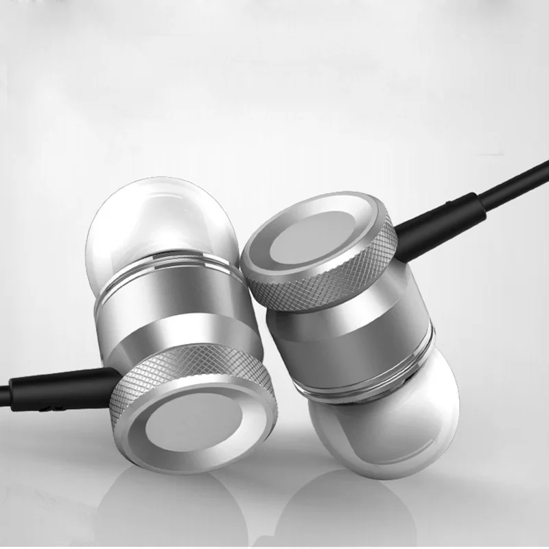 Универсальный регулятор баса металлический In-ear головной телефон бег объемный