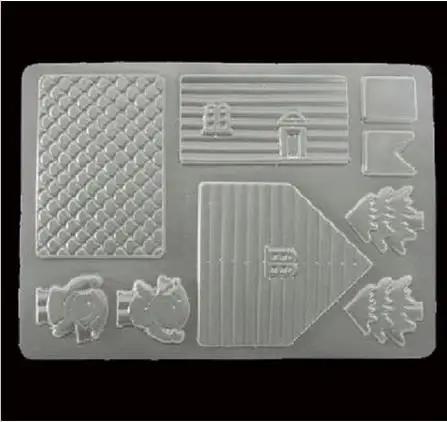 Модная забавная форма сделай сам для торта шоколада рождественского дома конфет