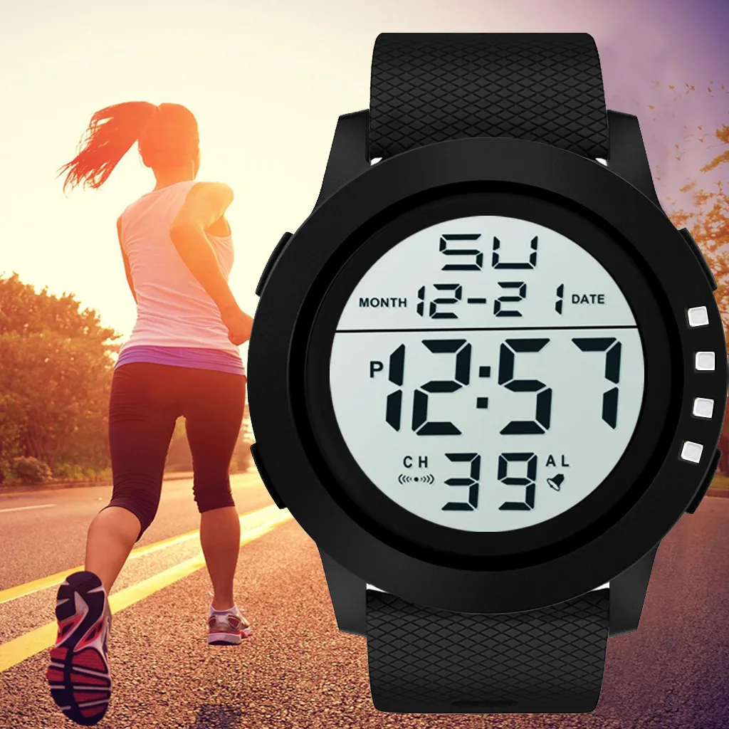 Мужские наручные часы аналогово цифровые военные спортивные светодиодный