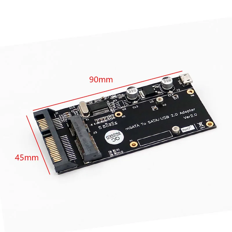 HL Msata SSD to SATA 2,5 с USB 2,0 адаптер конвертер использовать в качестве внешнего SATA/USB 2,0 устройства хранения для твердотельных накопителей