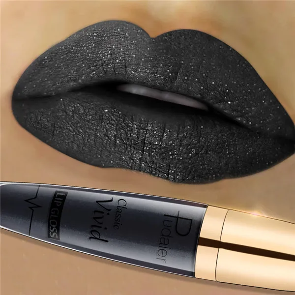 Pudaier Brand Glitter Liquid Lipstick Metal Metallic Shimmer Shining Waterproof Pigment Lip Gloss Tint Cosmetics Makeup - Цвет: 18