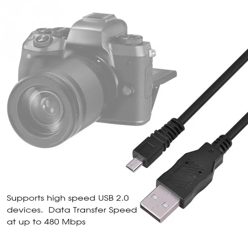 VBESTLIFE 1 м USB кабель для передачи данных 2 0 к Mini B 5 контактный Универсальный камеры