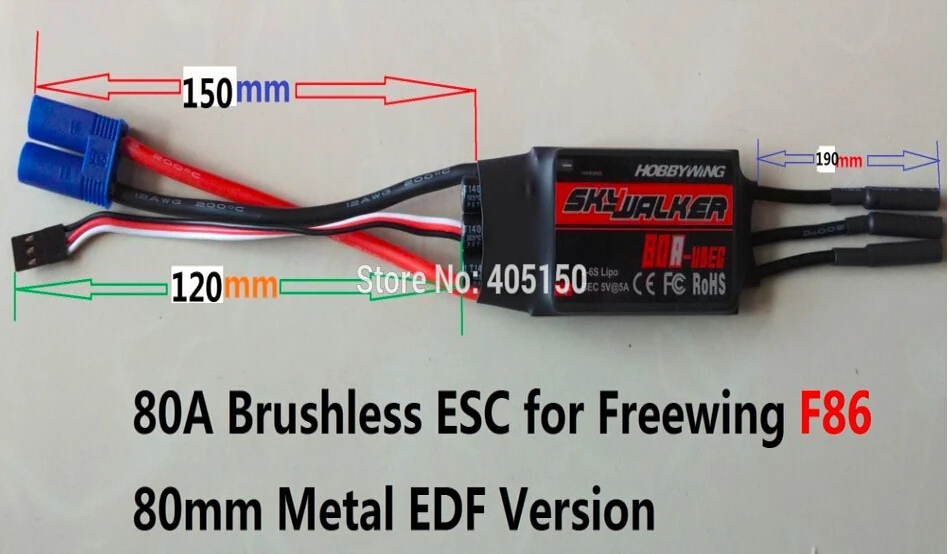 Игрушка самолет rc окончательного Би F86 80 мм EDF