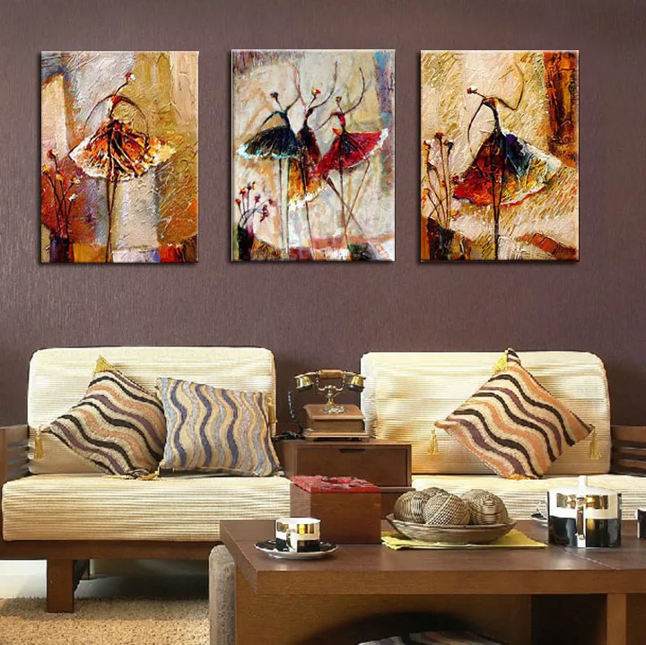 Картина на холсте с изображением балерины настенное искусство украшение для