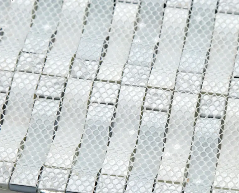 Объемная изогнутая волна мозаичная плитка из хрустального стекла оранжевые