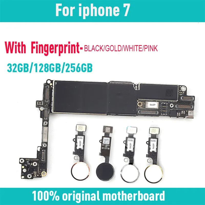 Материнская плата 32 ГБ/128 ГБ/256 ГБ для iphone 7 без/с Touch ID 100% оригинальная