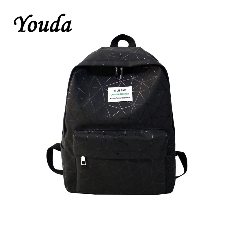 Youda Унисекс Рюкзак мягкий из искусственной кожи повседневное простой колледж