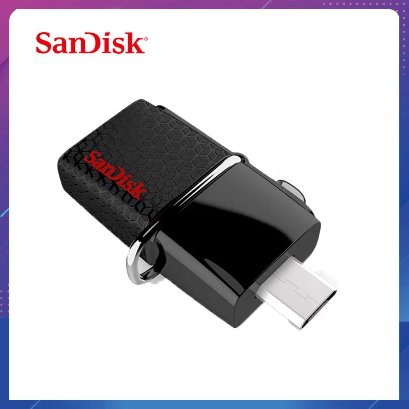Оригинальный флеш накопитель SanDisk USB OTG 130 м/с 3 0 16 Гб внешний Флешка 32 64 карта