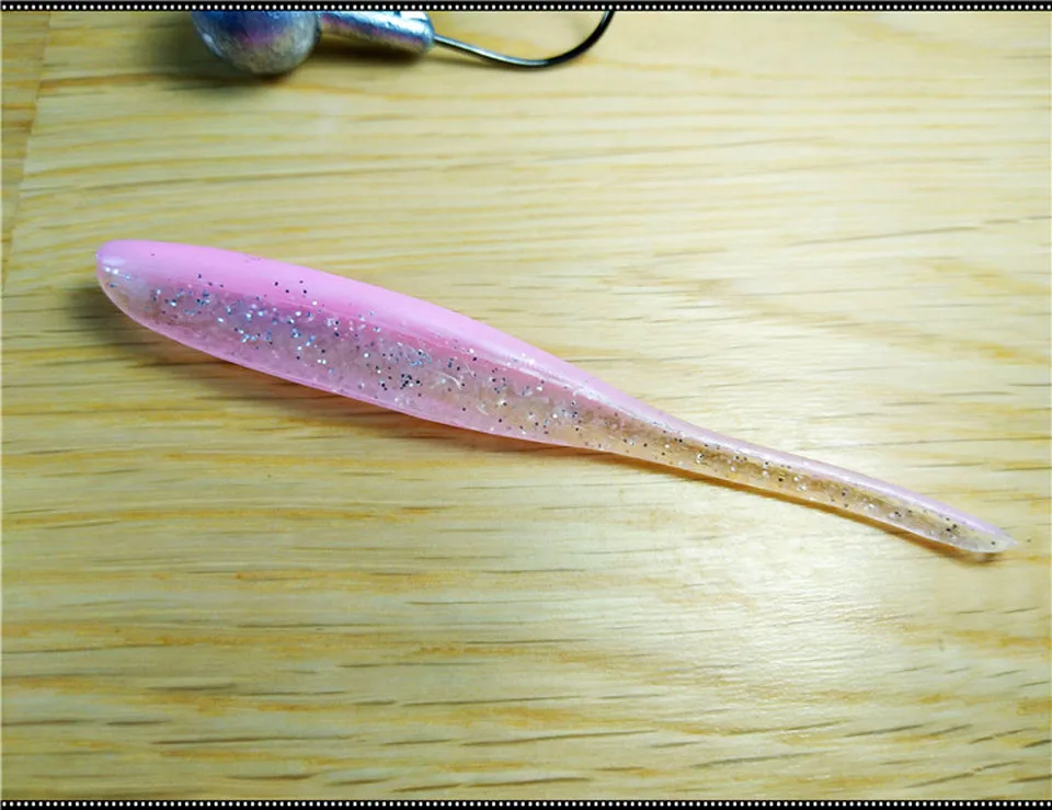 6 WALK FISH, 8 шт./лот, 80 мм, 1,9 г, Мягкая приманка для рыбалки, силиконовая приманка, приманка для рыбалки, двойной цвет, приманка для рыбалки, мягкая искусственная приманка - Цвет: 6