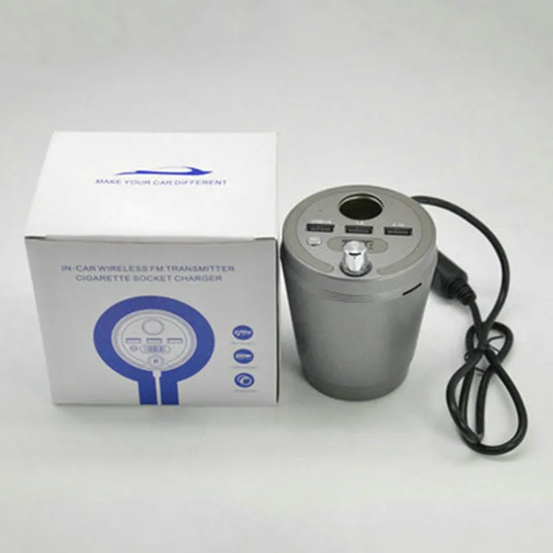 Bluetooth Автомобильный MP3-плеер fm-передатчик 3 выхода USB 1 А адаптер для прикуривателя