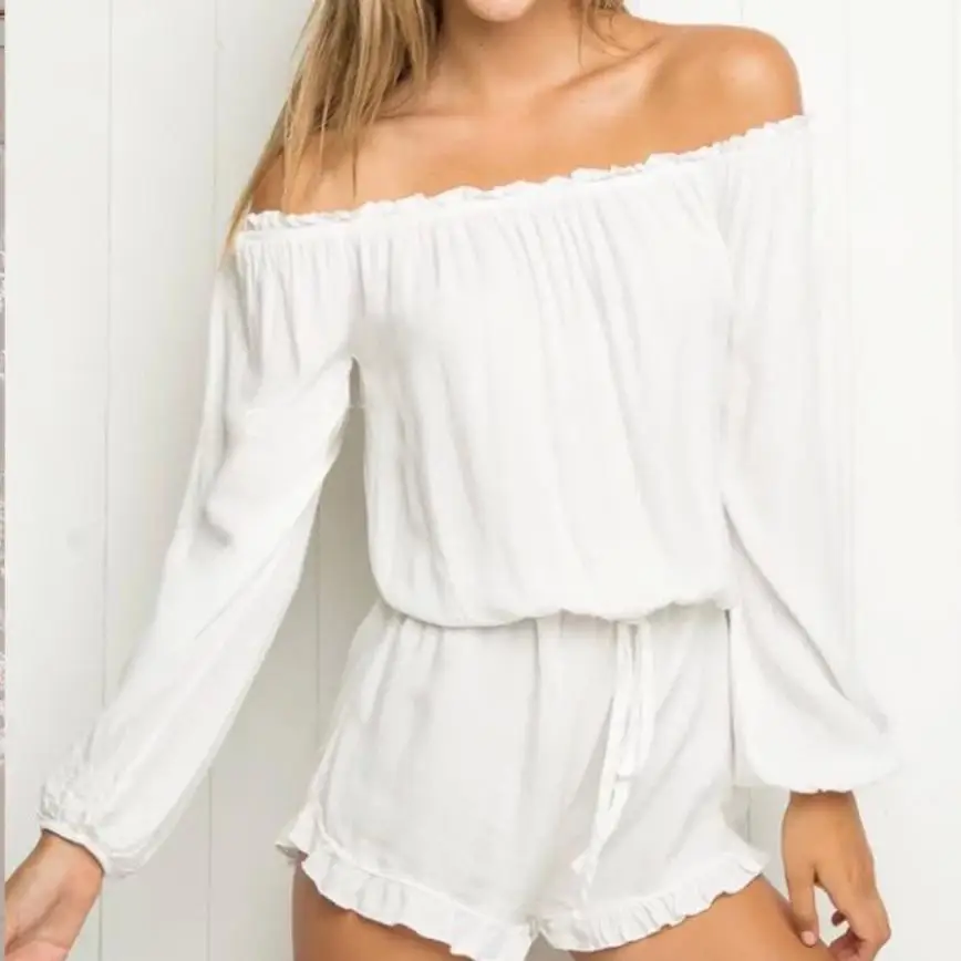 2017 новые модные женские пляжные повседневные сексуальные с открытыми плечами