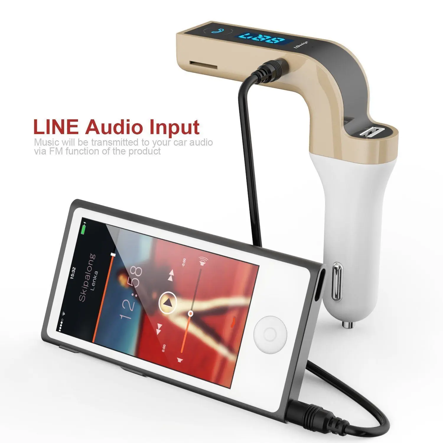 Aux Usb Alpine Bluetooth Car Mp3 Music Player Fm Transmitter Modulator Charger Handsfree Cables Adapters & Sockets | Автомобили и
