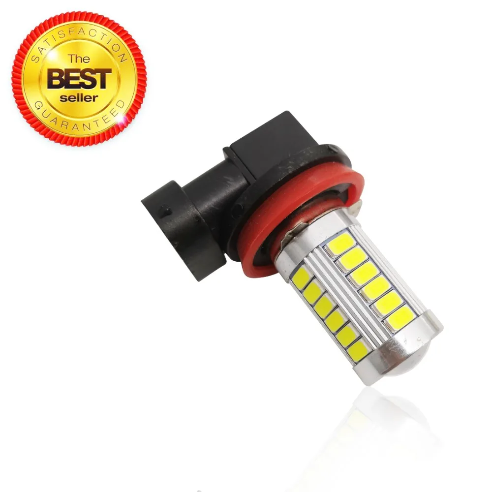 

2 шт. * Автомобильные светодиодные фары H8 H11 разъем 5630 чип 33 SMD белый источник постоянного тока 12 В Автомобильные фары лампы Противотуманные ф...