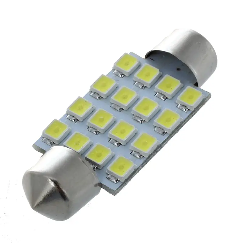 10 штук 39 мм SMD 16-светодиодный купол с фестонами светильник лампы Белый DE3423 6411 C5W |