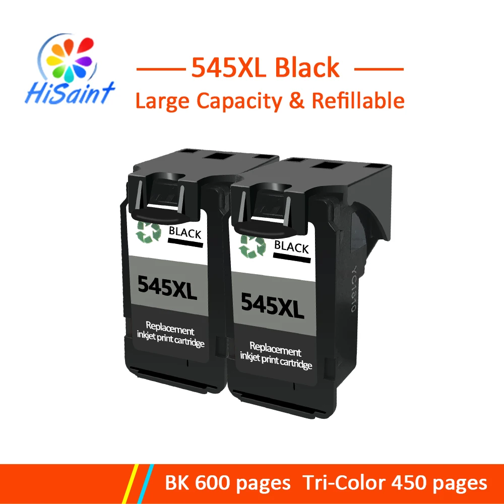 Hisaint 2 pcs black Compatible 545XL 545 XL Cartridge Replace for Canon PG545 PG-545 PG Pixma MX495 MG3050 2550 2450 25 | Компьютеры и