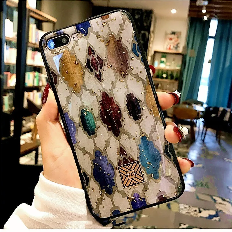 Роскошный блестящий Мраморный чехол из золотой фольги для телефона iphone 7 8 6S Plus X XS