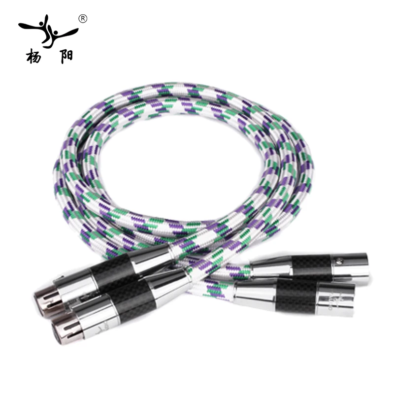 YYAUDIO одна пара C2 Hifi XLR кабель высокого качества OCC 2 аудио папа мама|audio cable|xlr cablexlr xlr
