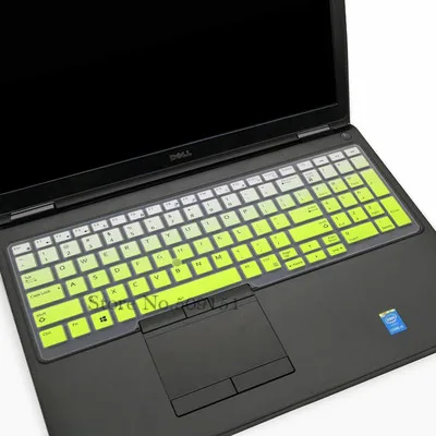 15," чехол для клавиатуры ноутбука Защитная крышка для Dell Latitude E5550 E5570 точность M7510 M7710 M3520 M7520 M7720 7720 7520 3520 - Цвет: Gradient green