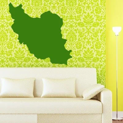 Иранская карта Глобус земля страна настенная виниловая наклейка на заказ