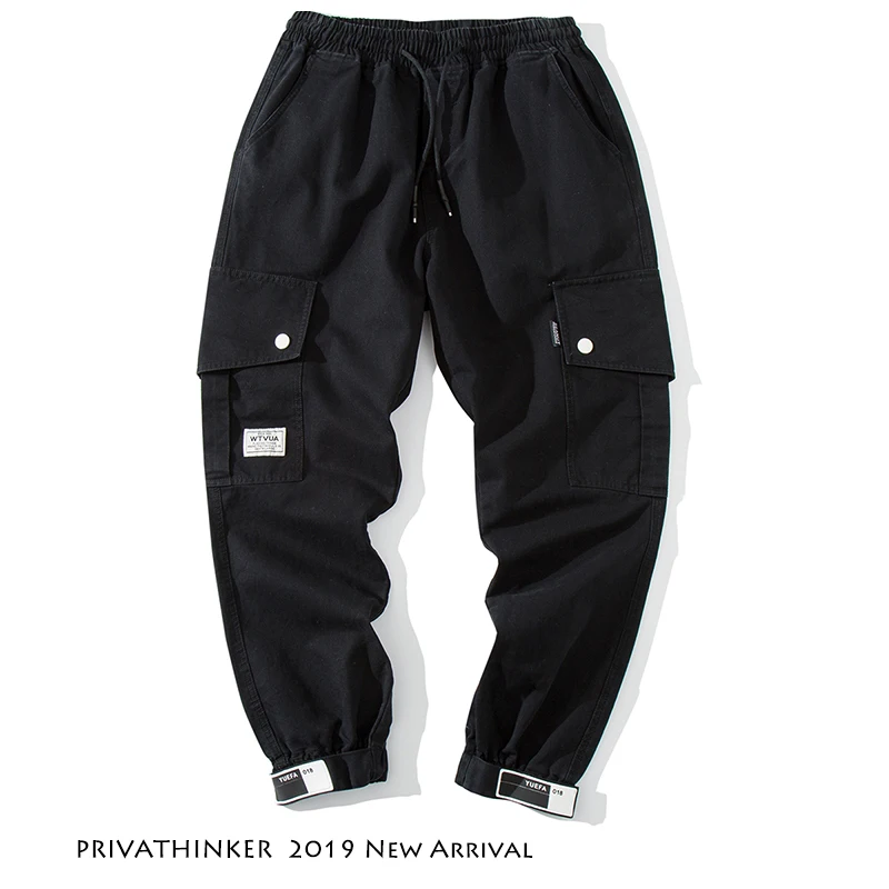 Privathinker мужские уличные штаны для бега 2020 японские брюки карго хип хоп