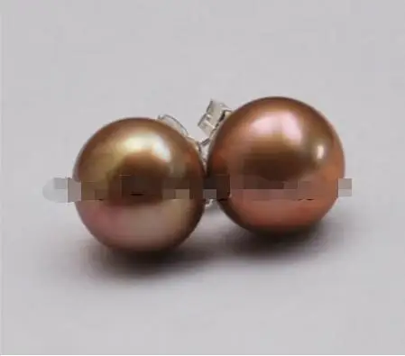 

Серьги-гвоздики серебряные с жемчугом, 8-8,5 мм