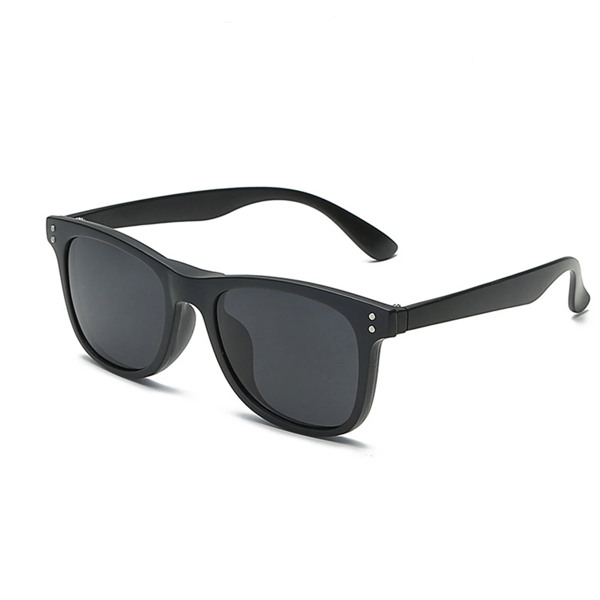 6 IN 1 Night Vision Glasses Polarized Sunglasses Retro Frame Eyewear Night Vision Driving Optical Glasses With Carry Bag 2230A