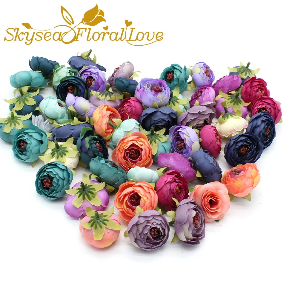 Искусственные цветы DIY ручной работы венок материал розы Глава Ретро чай цветок