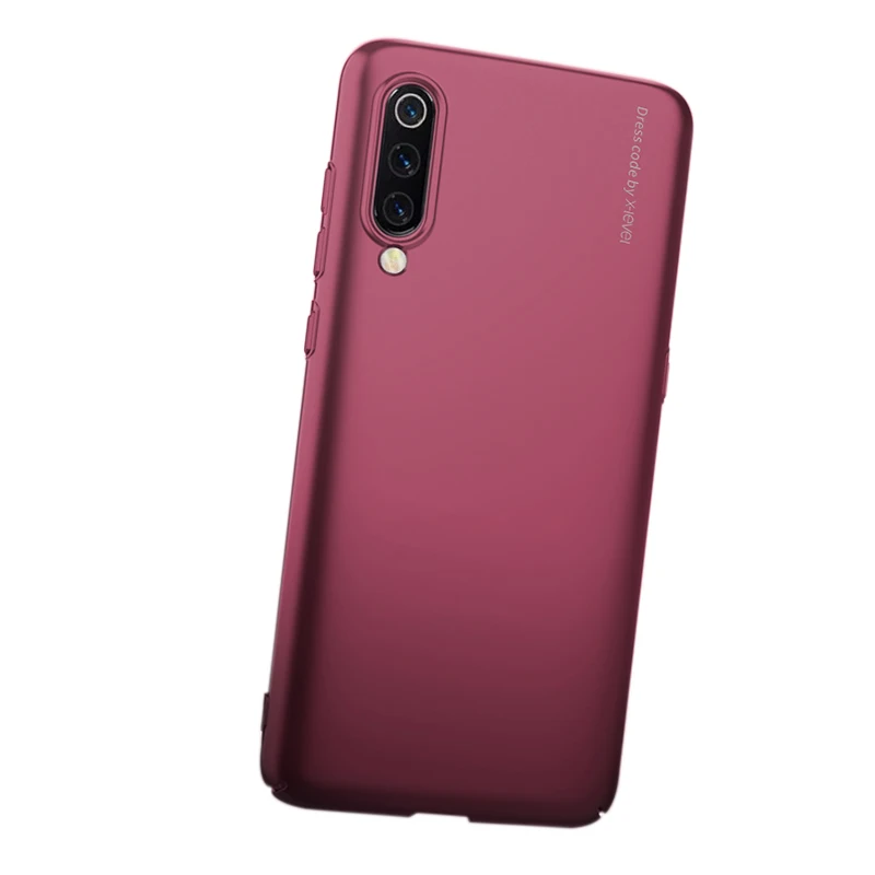 Red wine case X-Level для Xiaomi mi 9 SE чехол винтажный Чехол s роскошный пластиковый ПК Жесткий Чехол для Xiaomi mi 9 mi 9 SE защитная задняя крышка - Цвет: Red wine case
