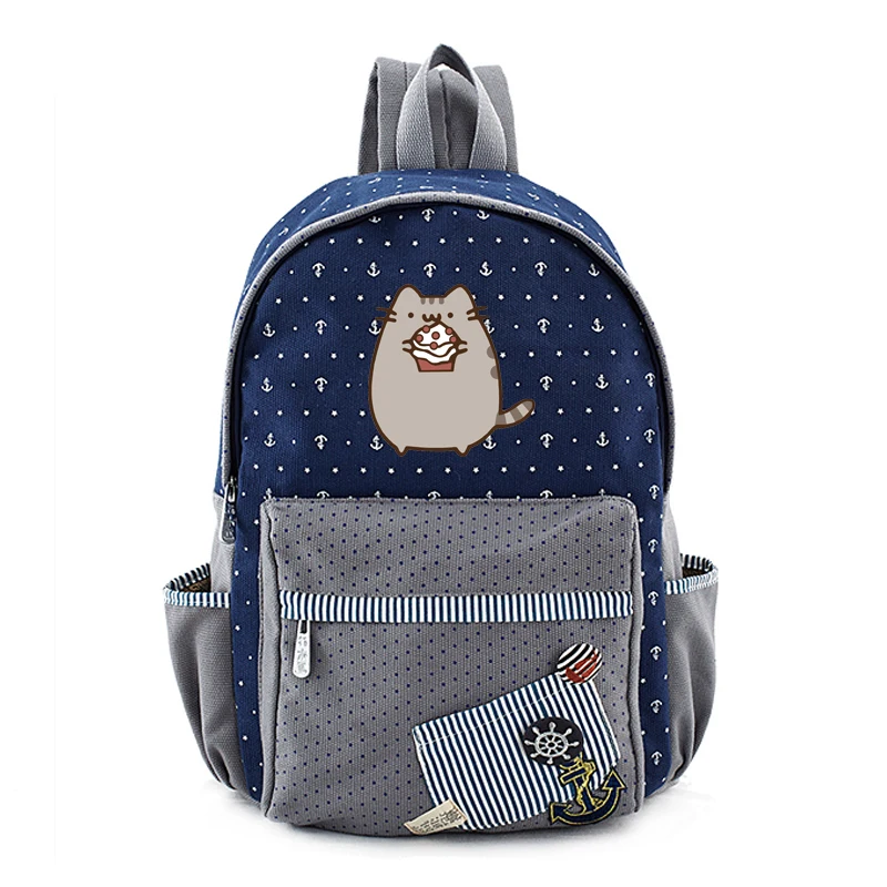 Fat Cat/Neko Atsume рюкзак для девочек-подростков, школьные сумки с кошками на заднем дворе, повседневный рюкзак, Мультяшные школьные рюкзаки