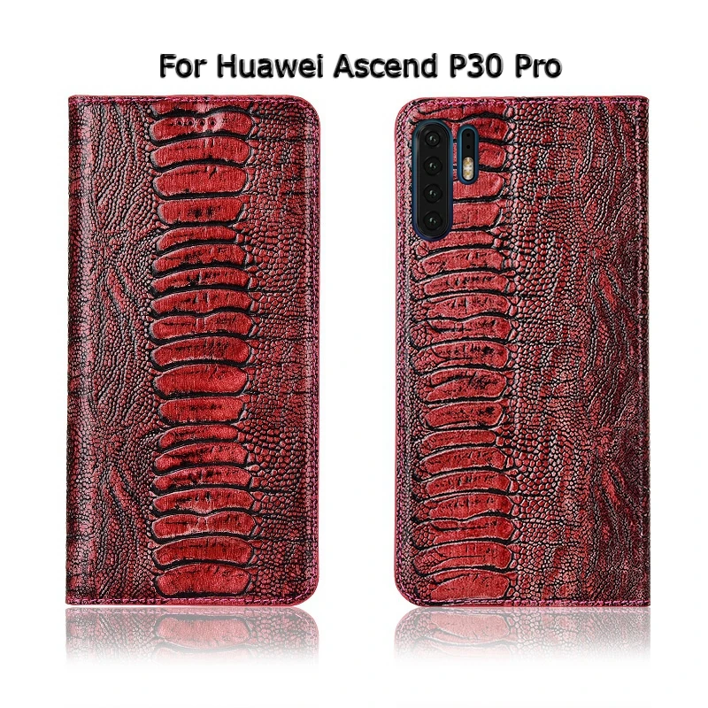 Топ из натуральной коровьей кожи Магнитный чехол для huawei Ascend P30 P20 Pro Lite подставка Флип Ретро чехол для телефона чехол