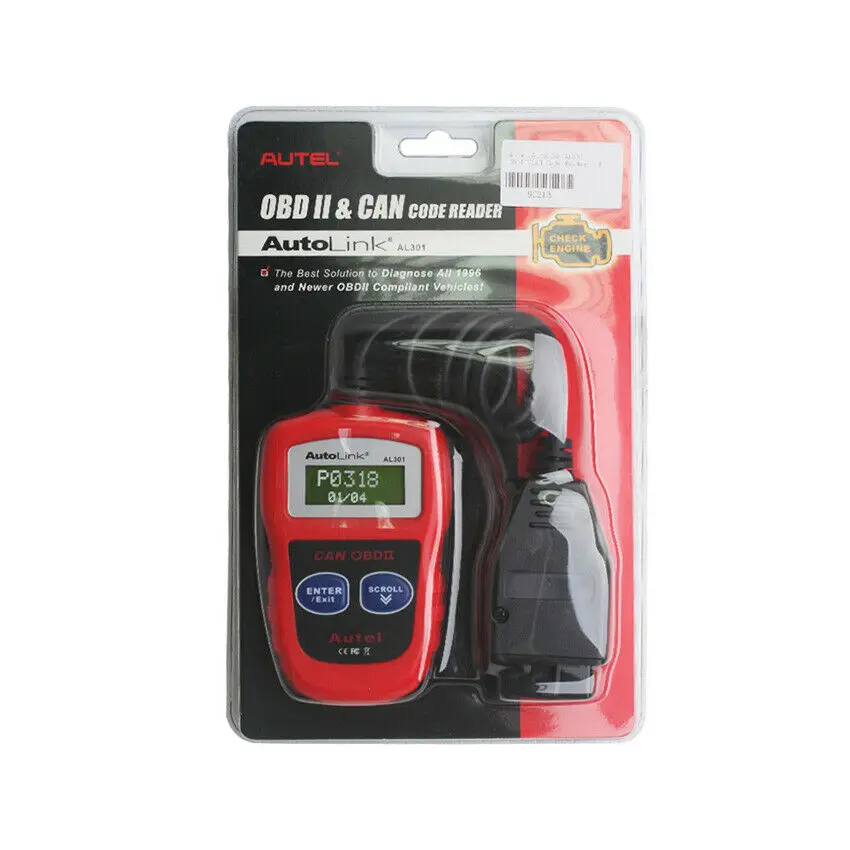 Сканер Autel Autolink AL301 Obd2 диагностический инструмент автомобильный прибор чем elm327