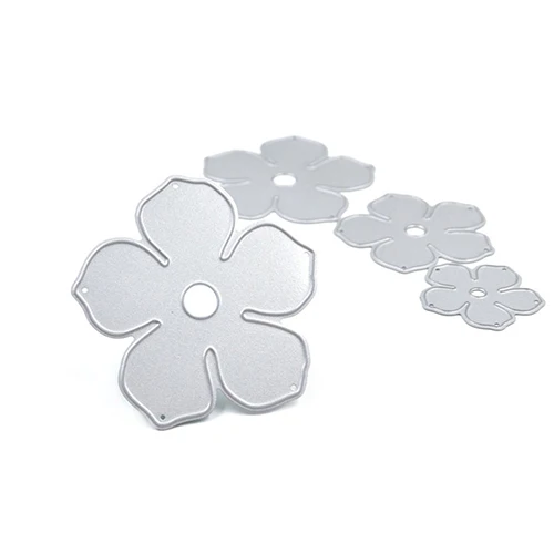 4 шт. Металлические Цветы DIY Резки Умирает Высечки Трафарет Декоративные