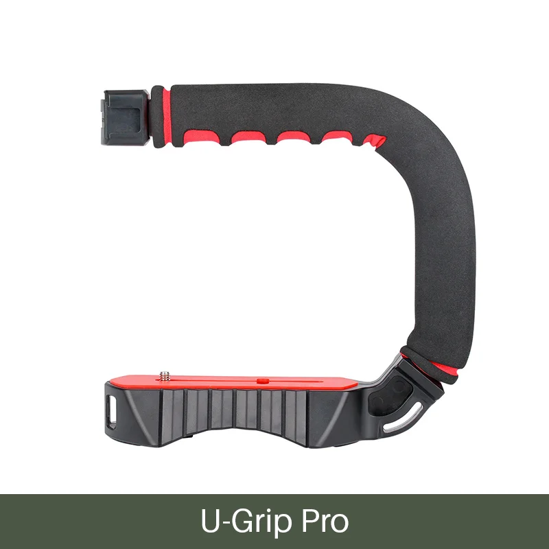 Ulanzi U-Grip Pro тройное крепление башмака видео стабилизатор ручка Видео Ручка камера телефон видео Риг комплект для Nikon Canon iPhone X 8 7 - Цвет: U-Rig