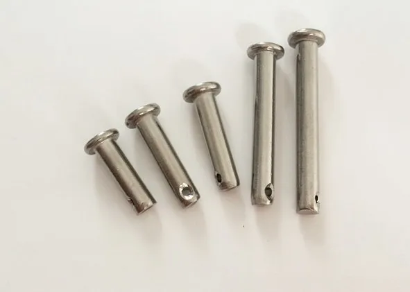 Плоские штифты из нержавеющей стали 70/80 с отверстием 20 шт./партия